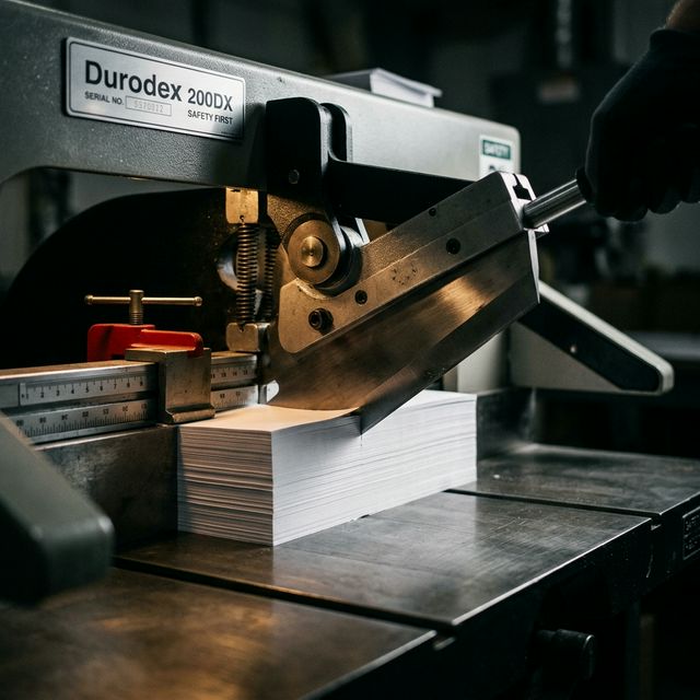 ✂️ 裁断の美学:Durodex 200DXで本を「バラす」時の快感と精密さ